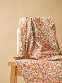 Cotton jersey / Pink + Orange Floral