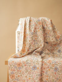 Cotton jersey / Pastel Blue + Blush Floral