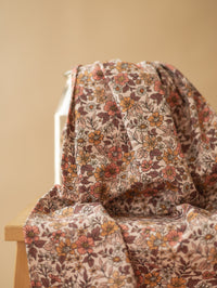Cotton jersey / Warm Mauve Florals