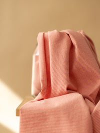 Cotton Seersucker / Vintage Rose + Peach - Tiny