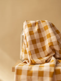 Cotton Seersucker / Caramel + Blush - Big