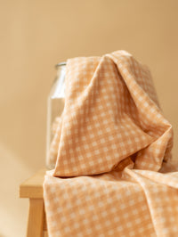 Cotton Seersucker / Apricot - Midi