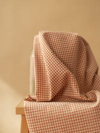 Cotton Seersucker / Terracotta - Tiny