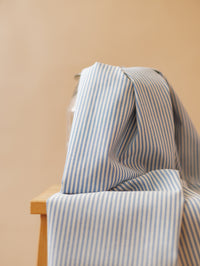 Cotton Viscose / Blue Stripes