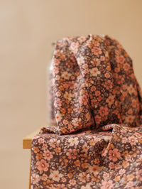 Cotton Poplin / Nougat + Powder Florals