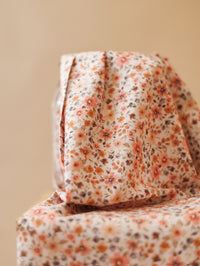 Cotton Poplin / Peach Florals