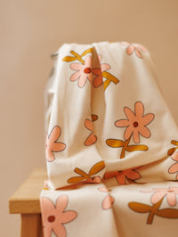 Natural jersey / Daisy - peach + caramel