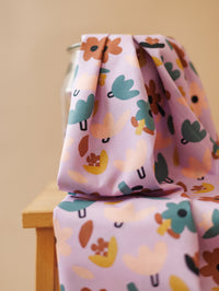 Cotton Poplin / Lavender Flowers