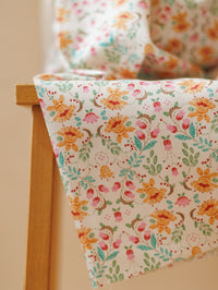 Satin Cotton Poplin / Bloom & Bell - Tangerine