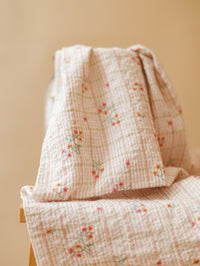 Crinkle Cotton  / Cottage Bloom - Rose