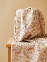 Bombaž / Terracotta + Tiny Blue Flowers