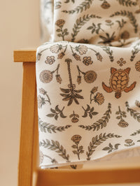 Cotton french terry / oriental turtles