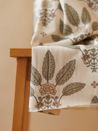 Cotton french terry / girly palms