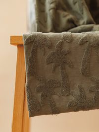 Cotton Terry / Palms - Olive