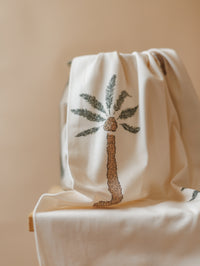 Cotton jersey / big palms