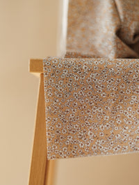 Cotton Poplin / Tiny Flowers - Light Caramel