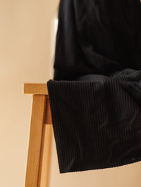 Ribbed modal jersey /  black