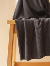 Ribbed modal jersey /  Anthracite