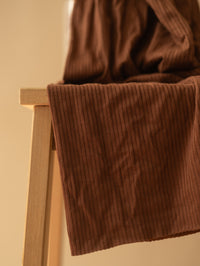 Ribbed modal jersey / chocolate