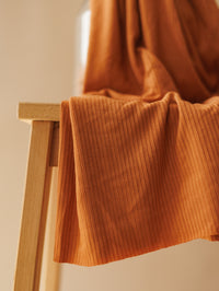 Ribbed modal jersey / Toffee