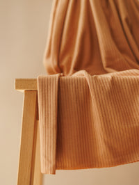 Ribbed modal jersey / nougat