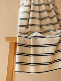 Ribbed modal jersey / Cream Stripes