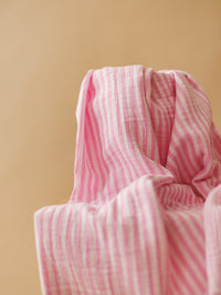 Muslin / Stripes - Pink + Ivory