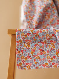 Cotton Poplin / Blue floral ditsy