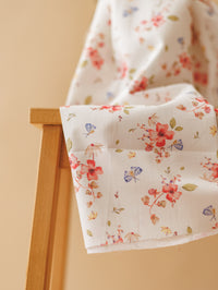 Cotton Poplin / Romantic flowers & butterflies