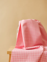 Cotton Poplin / Rose Checkers