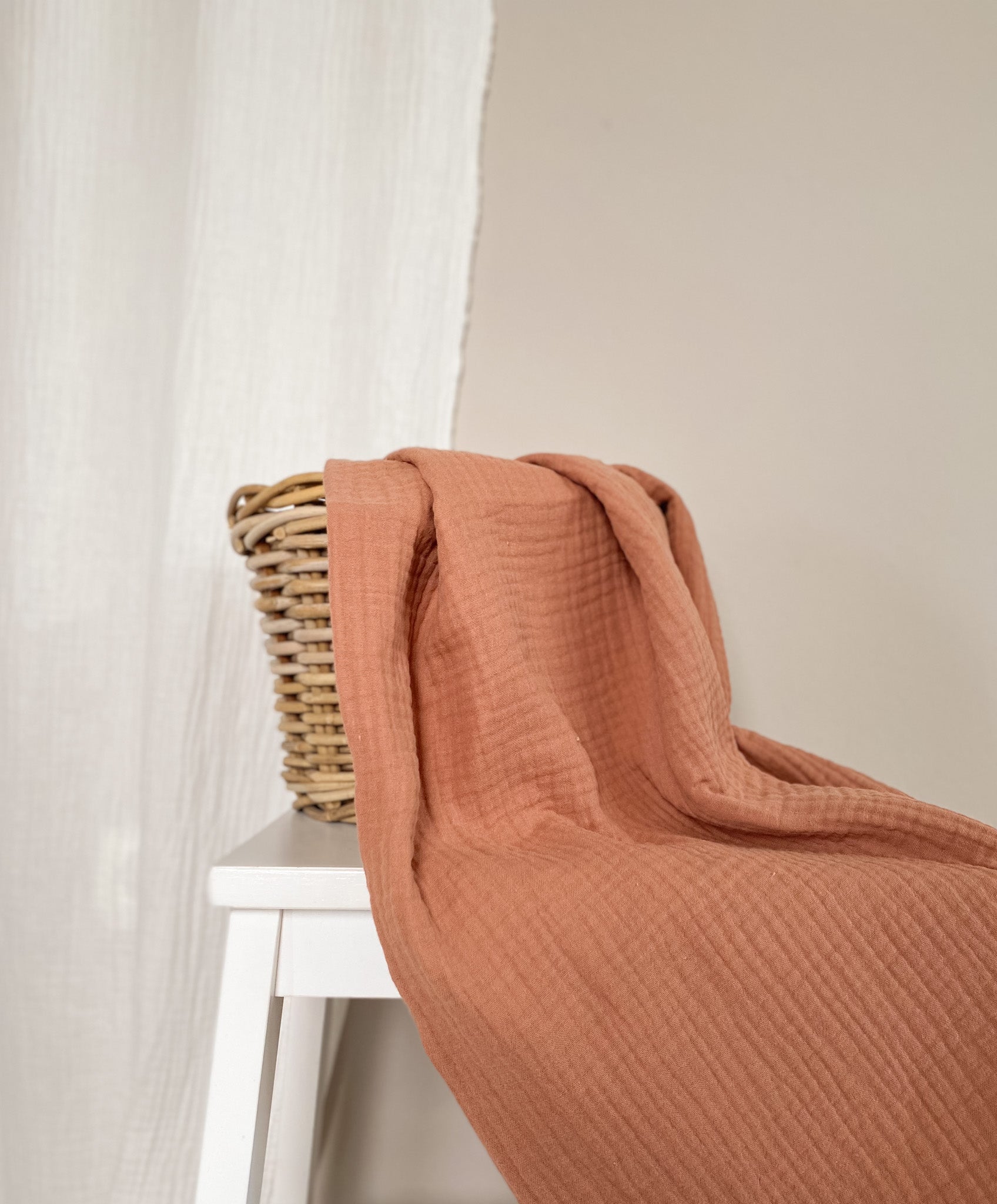 Peach muslin sales
